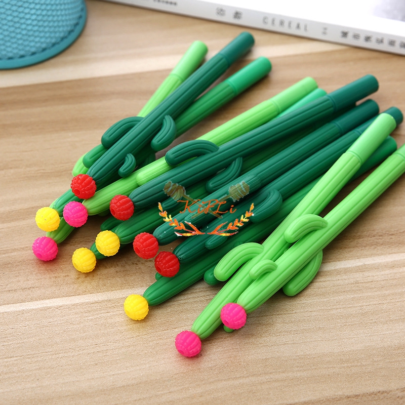 Bút mực gel thiết kế hình xương rồng mềm sáng tạo