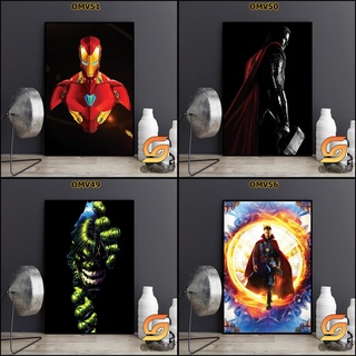 Tranh đơn chủ đề siêu anh hùng marvel bóng gương