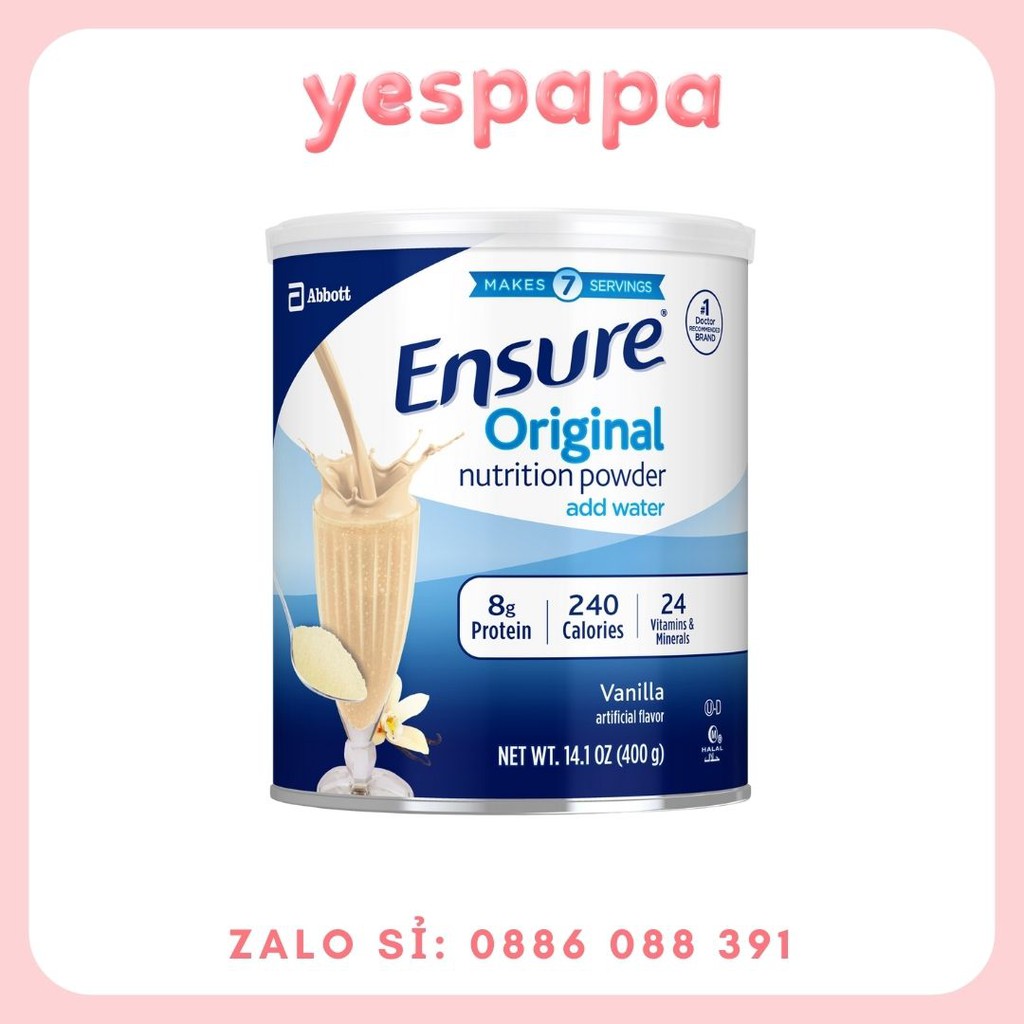 Sữa bột Ensure Mỹ vị Vani 397g