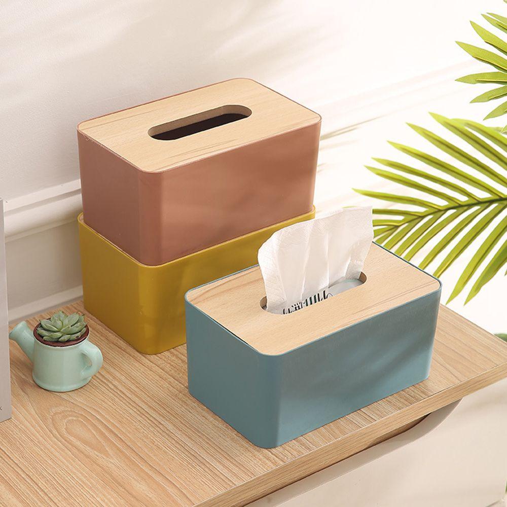 KRNY Hộp Đựng Khăn Giấy Bằng Gỗ Giá Đỡ