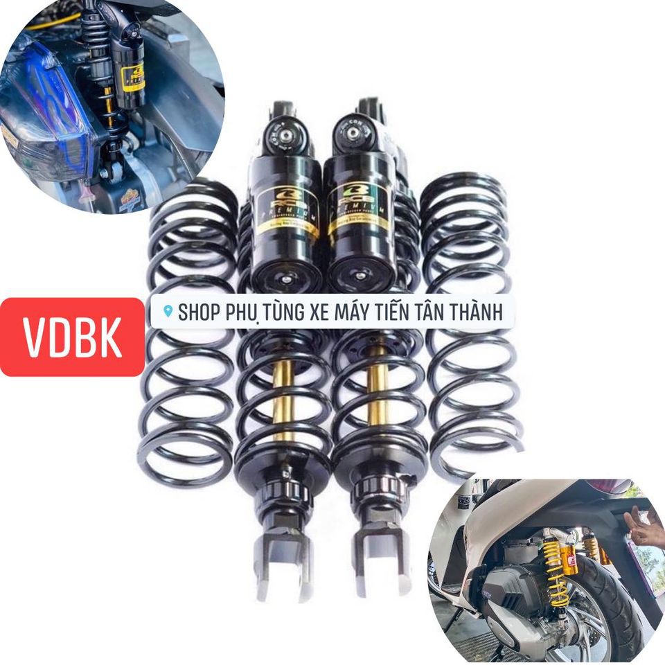 phuộc sau RCB mẫu vdbk tặng kèm lò xo shvn sh150 ab125 wave dream nvx155 sirius jupiter chính hãng-dochoixemaynhapkhau
