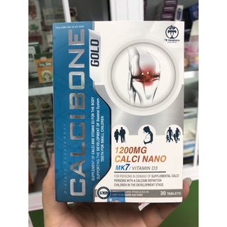Calcibone gold - viên uống bổ sung calci lọ 30 viên