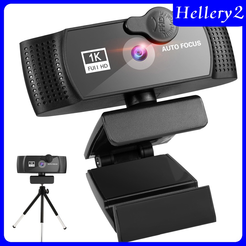 [HELLERY2] Webcam 1080p HD w/ Noise-Cancelling Microphone USB for Gaming PC Desktop