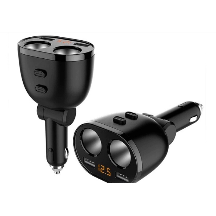 Bộ chia tẩu HYUNDAI chia 2 nguồn tẩu, 2 cổng sạc 3.1Amax - HY16