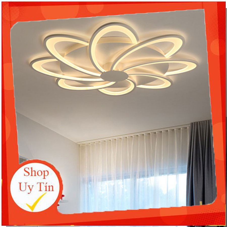 ĐÈN ỐP TRẦN trang trí phòng khách, đèn Led trang trí -G03 8 cánh, bảo hành 1 năm, có 3 chế độ sáng-G