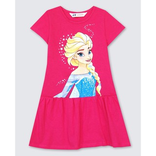 đầm thun elsa cho bé
