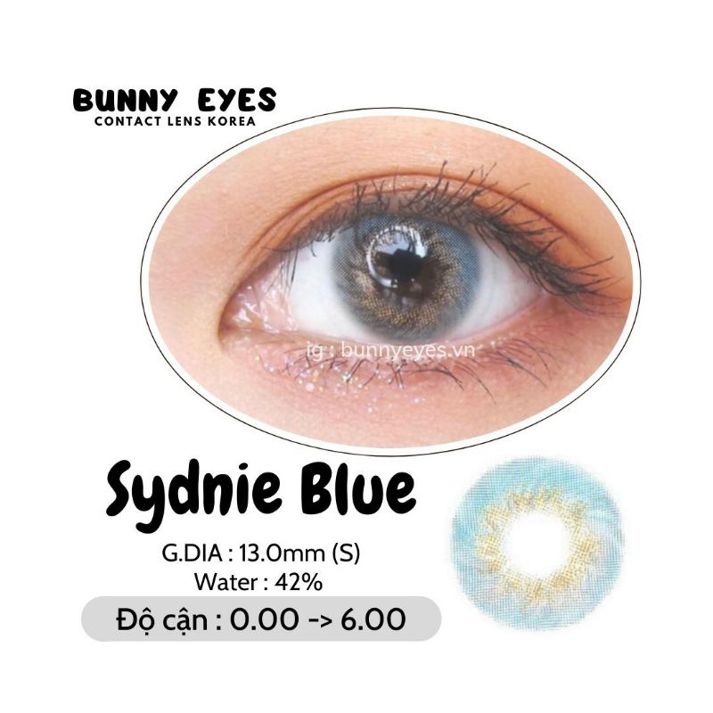 Lens Mắt Kính Áp Tròng BUNNY EYES - Sydnie Blue 14.0mm Size S