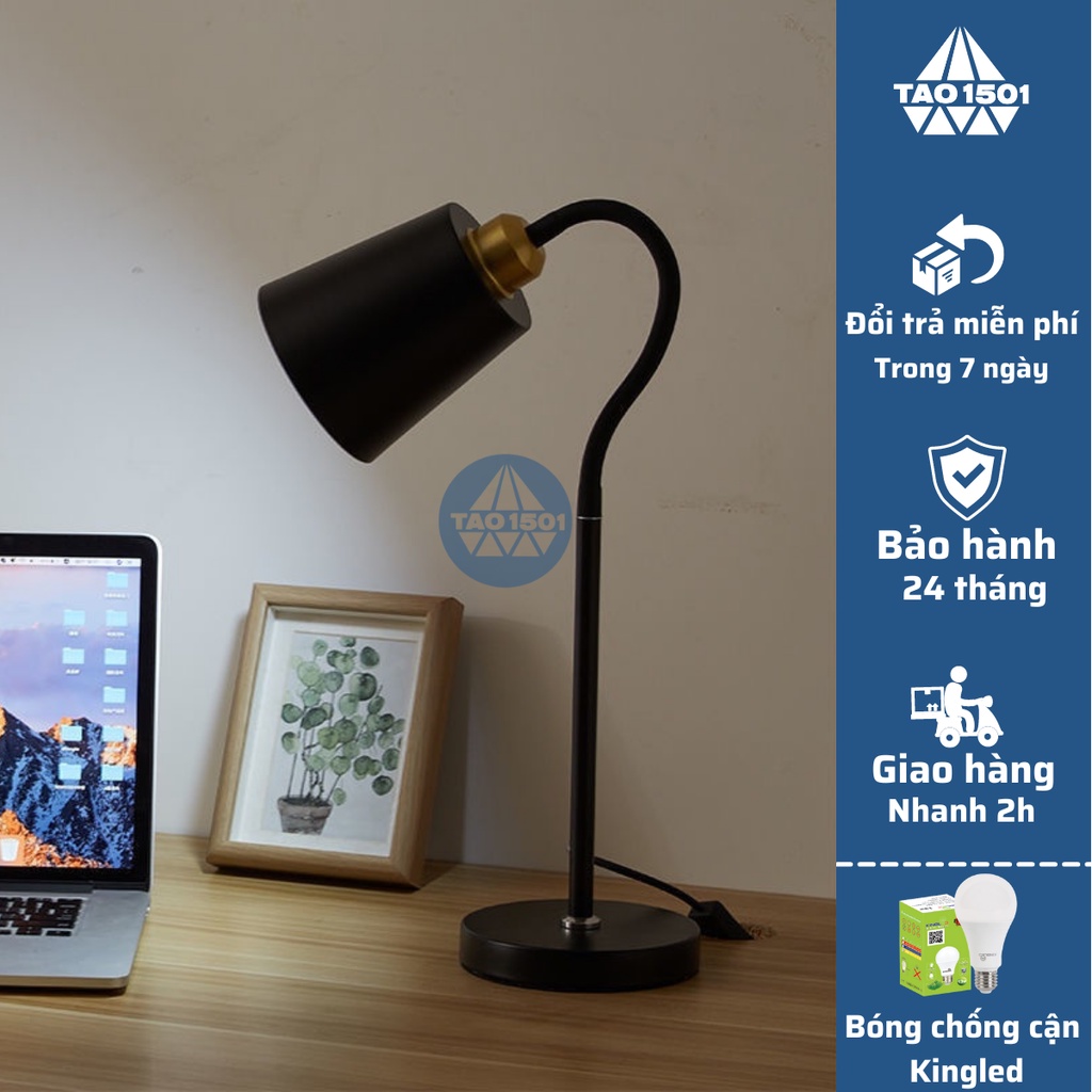 Đèn bàn học decor, đèn led để bàn làm việc đọc sách phù hợp bảo vệ mắt chống cận, decor