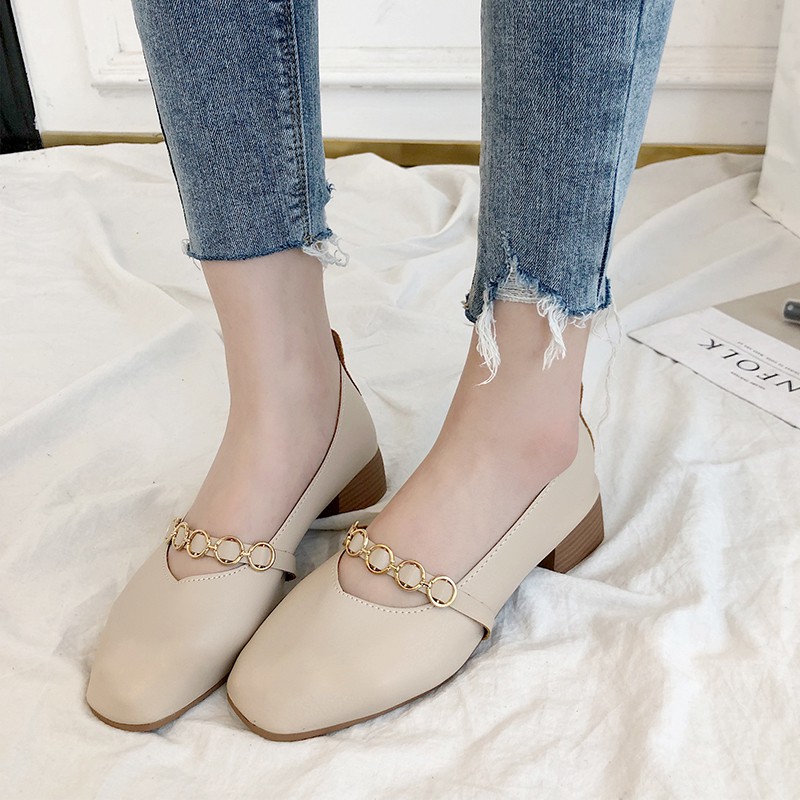 Giày Búp Bê Mũi Vuông Phối Nơ Xinh Xắn Dành Cho Nữ 2021 | BigBuy360 - bigbuy360.vn