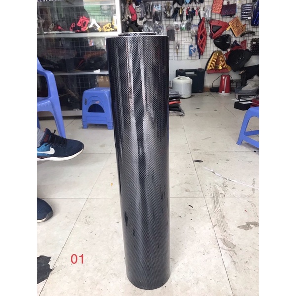 Dacel carbon vân bóng , nhám làm đẹp chống xước cho xe máy , ô tô dài 60cm rộng 1m
