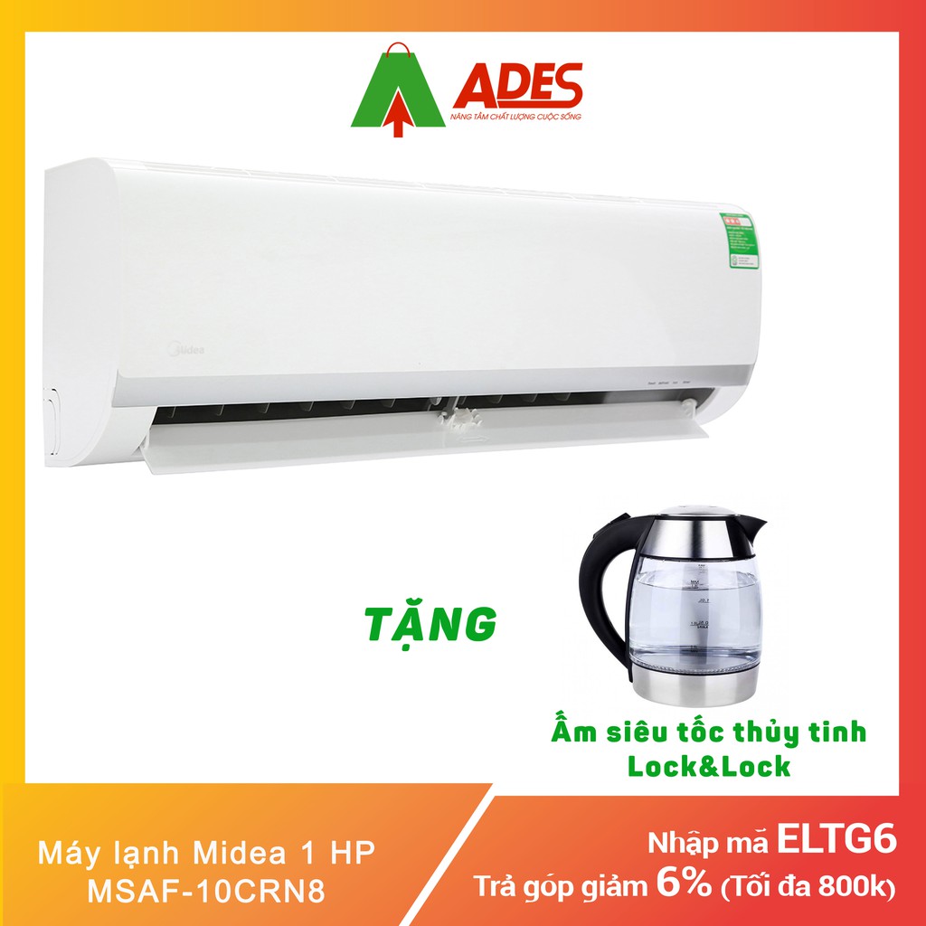 [Mã 154ELSALE2 giảm 7% đơn 300K] Máy lạnh Midea 1 HP MSAF-10CRN8