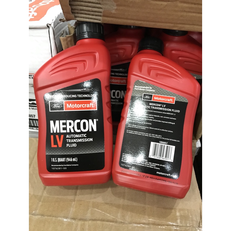 Dầu số tự động Ford Ranger, Mazda BT50, Ford Everest Dầu số tự động Motorcraft Mercon LV