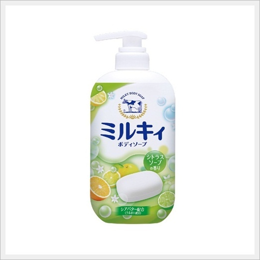 Sữa tắm hương hoa cam chanh Milky body soap cow 550ml nuôi dưỡng làn da, cho bạn làn da sáng mịn, bóng mượt mỗi ngày