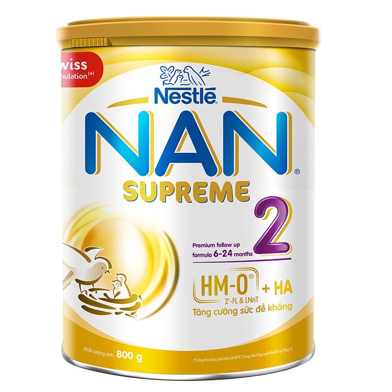 Sữa Bột Nan Supreme Số 2 800g (6–24tháng)