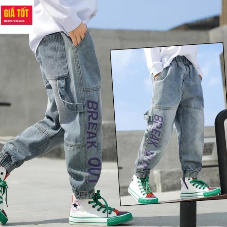 Quần jean size đại bé trai 3 - 12 tuổi☑️ Quần áo bé trai 6 7 8 9 10 tuổi 30kg, 35kg