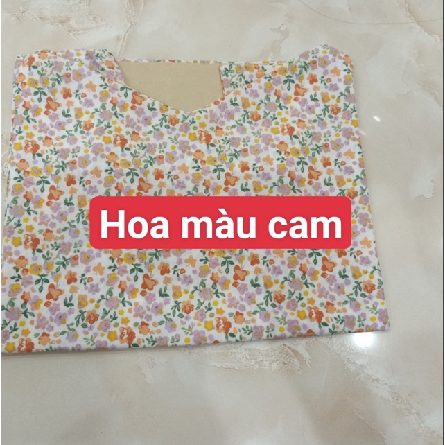 Áo Hai Dây Hoa Nhí Dáng Xuông Không Đệm Vải Lanh mịn không nhăn SIÊU MÁT