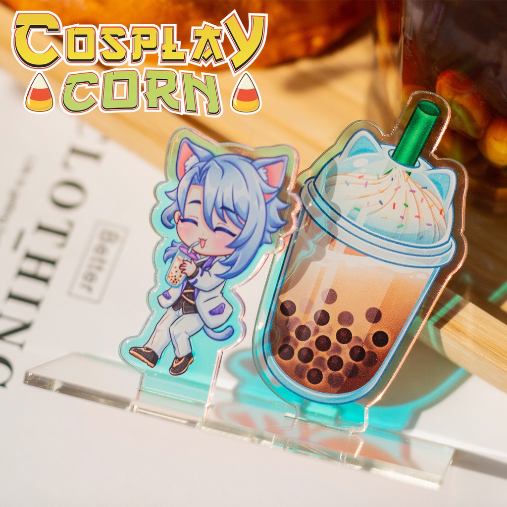 Tượng mica standee Genshin Impact dễ thương nhiều nhân vật game Hutao, Zhongli, Venti,.....