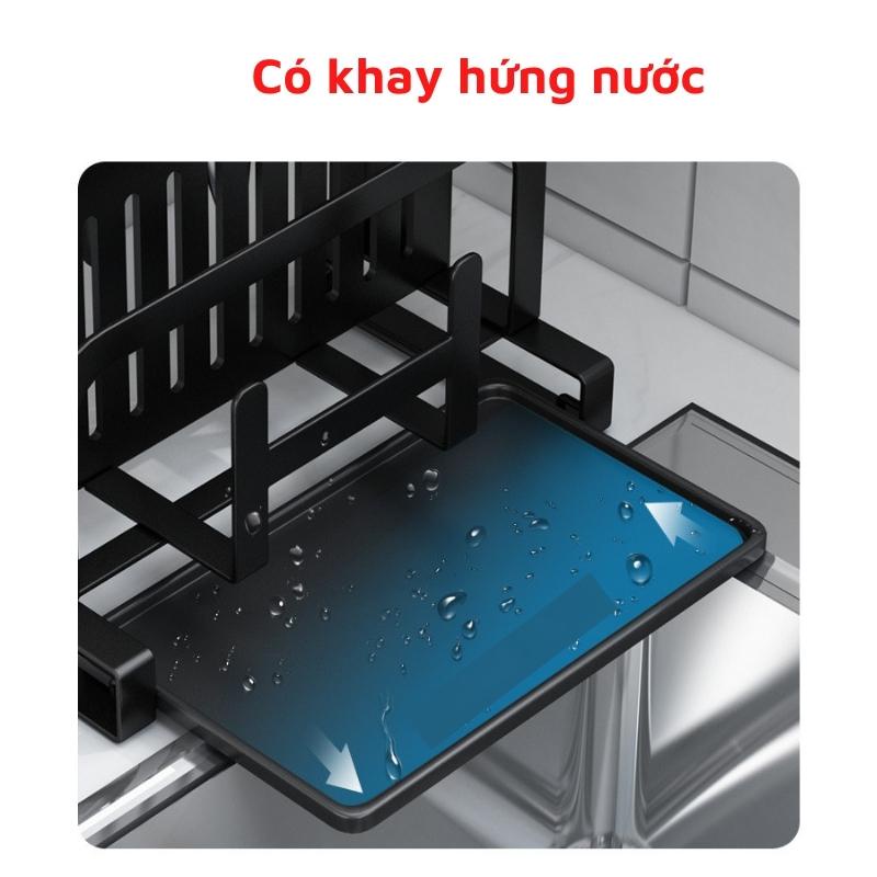 Kệ để dao thớt Giá đựng đồ dùng nhà bếp đa năng thép không gỉ M06
