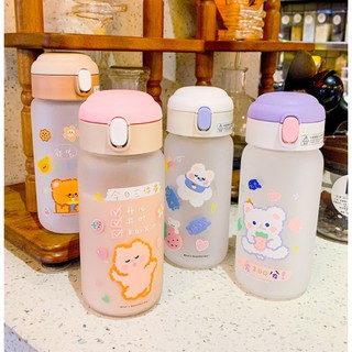 Bình nước thủy tinh chịu nhiệt Bear Xinh 400ml