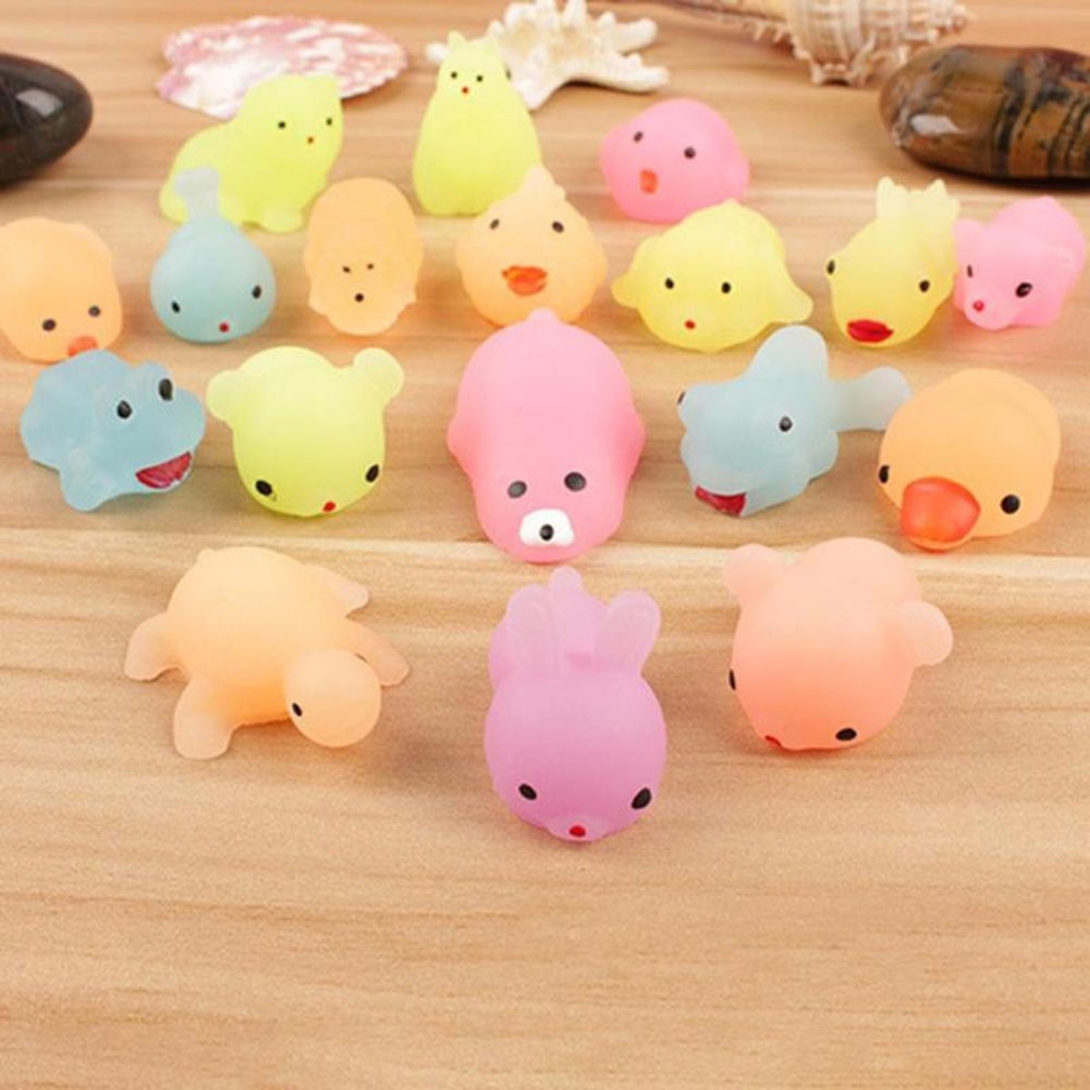 |Superbaby| Đồ Chơi Squishy Dạ Quang Hình Động Vật Dễ Thương