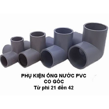CO GÓC 3 HƯỚNG PHI 27 PVC (MÀU XÁM)
