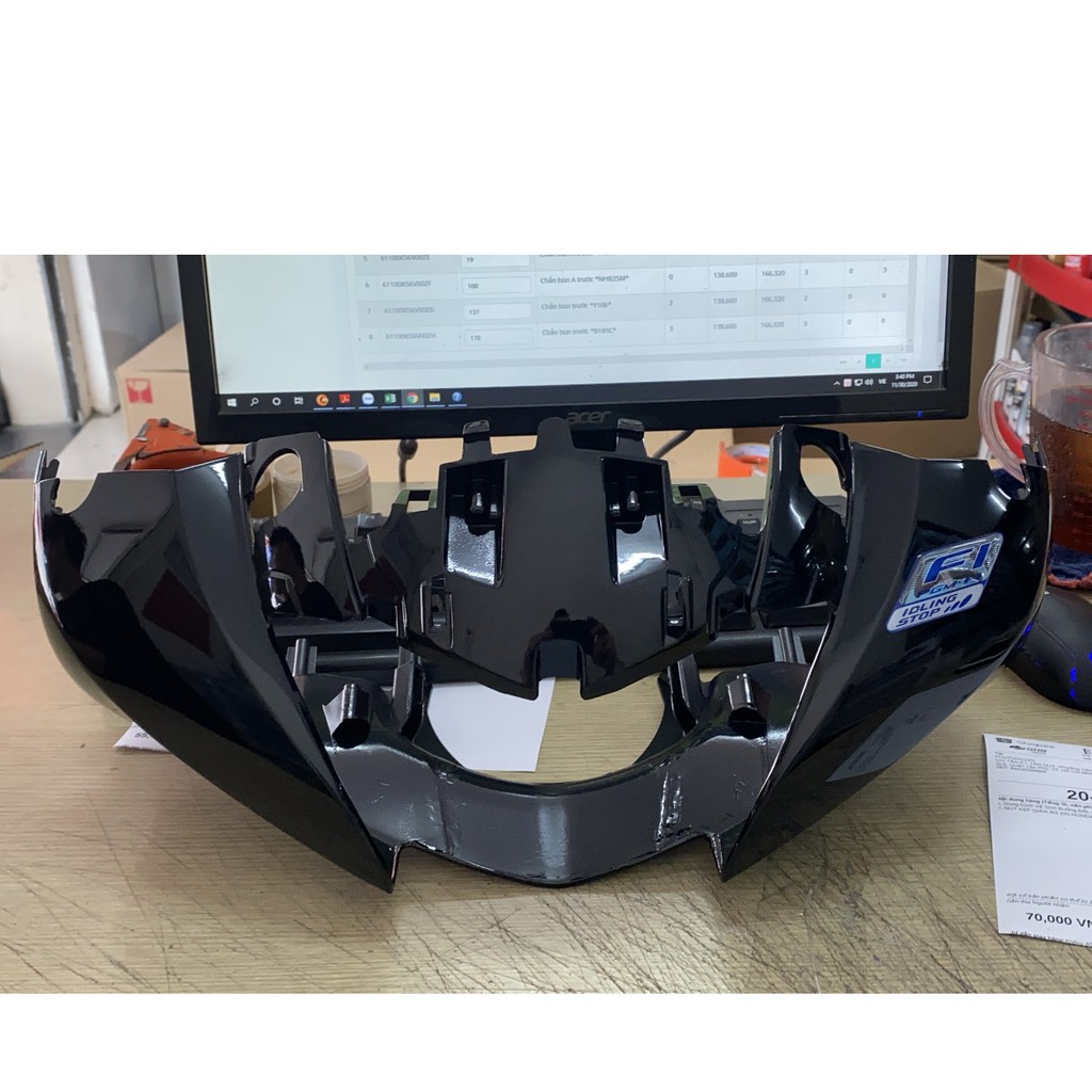 ĐẦU SH 2017 > 2019 MÀU ĐEN ZIN HONDA