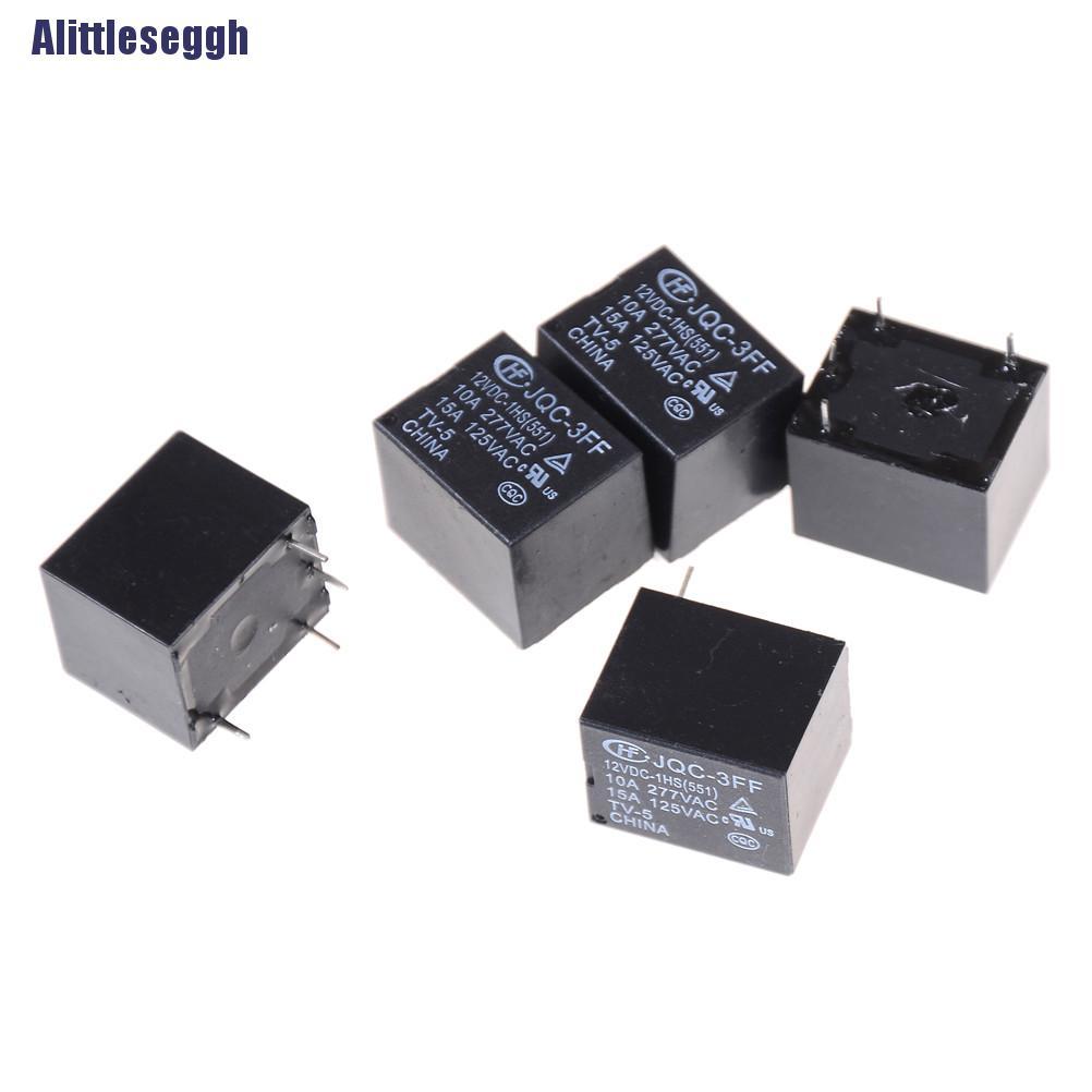 Bộ 5 rơ le 4 chân 12VDC SRD-S-112DM 15A 125VAC lõi điện | BigBuy360 - bigbuy360.vn