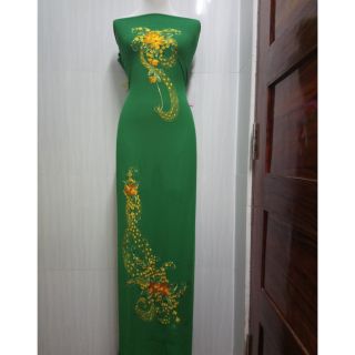 Vải áo dài Thêu vi tính