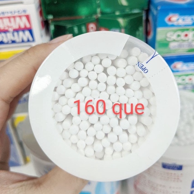 Tăm Bông Ráy Tai Cho Bé Jomi 2 đầu xoắn (160 que -  200 que)