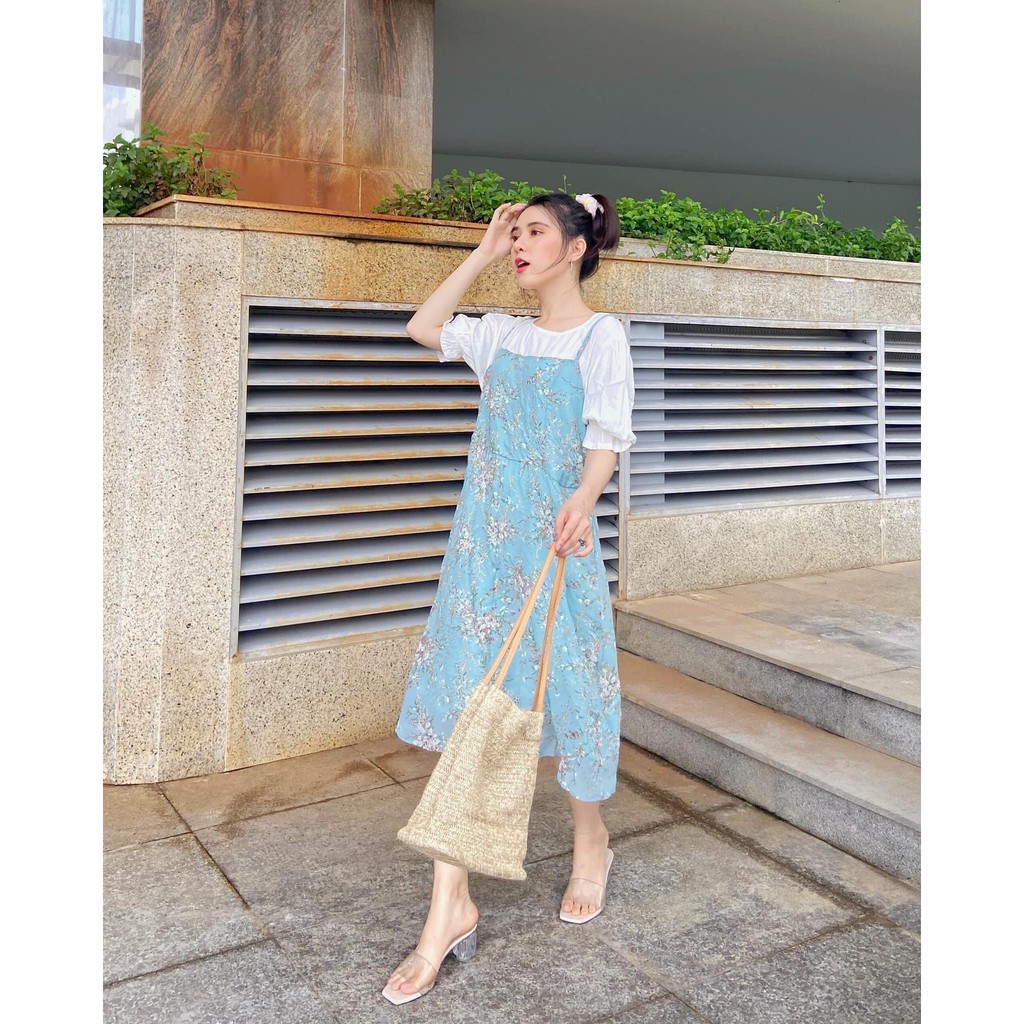 Đầm Hoa Phong Cách Hàn Quốc Xinh Xắn Cho Nữ | BigBuy360 - bigbuy360.vn
