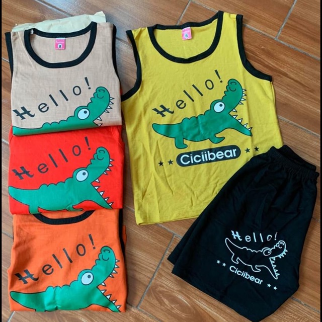 Set cá sấu bé trai- size 5 tháng đến 7 tuổi