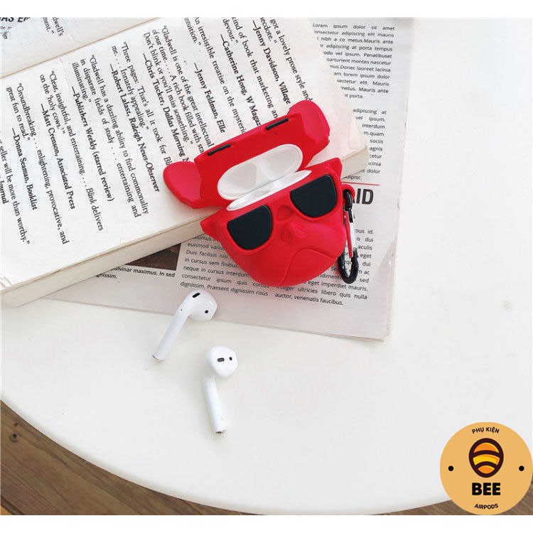 Case Airpod 1 2 Pro Chó Bull Dog Siêu Ngầu Vỏ Case Đựng Airpods Bằng Silicon Thế Hệ Mới - BEE SHOP