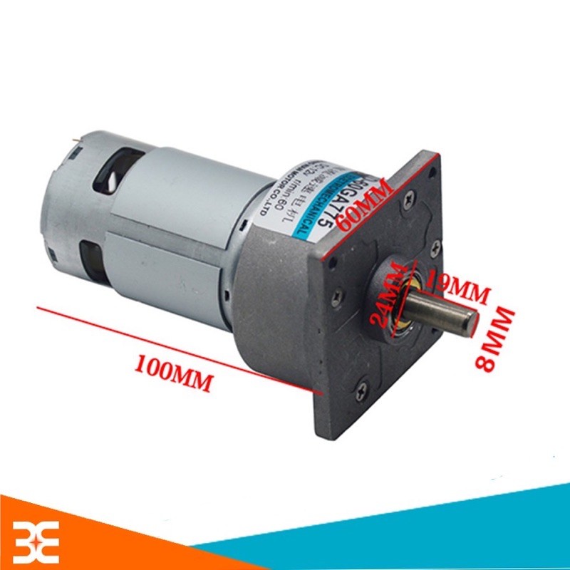 Motor Giảm Tốc Planet RS775 12VDC 35W