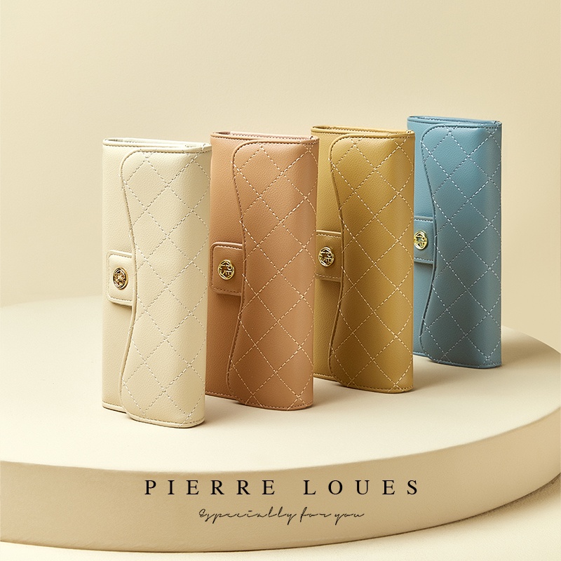 Ví gập ba PIERRE LOUES  nhiều ngăn đựng thẻ dành cho nữ
