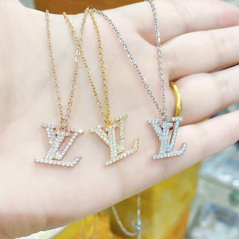 Dây Chuyền Nữ Đính Đá Nhân Tạo Sang Trọng Titan Ko Đen TT 4333