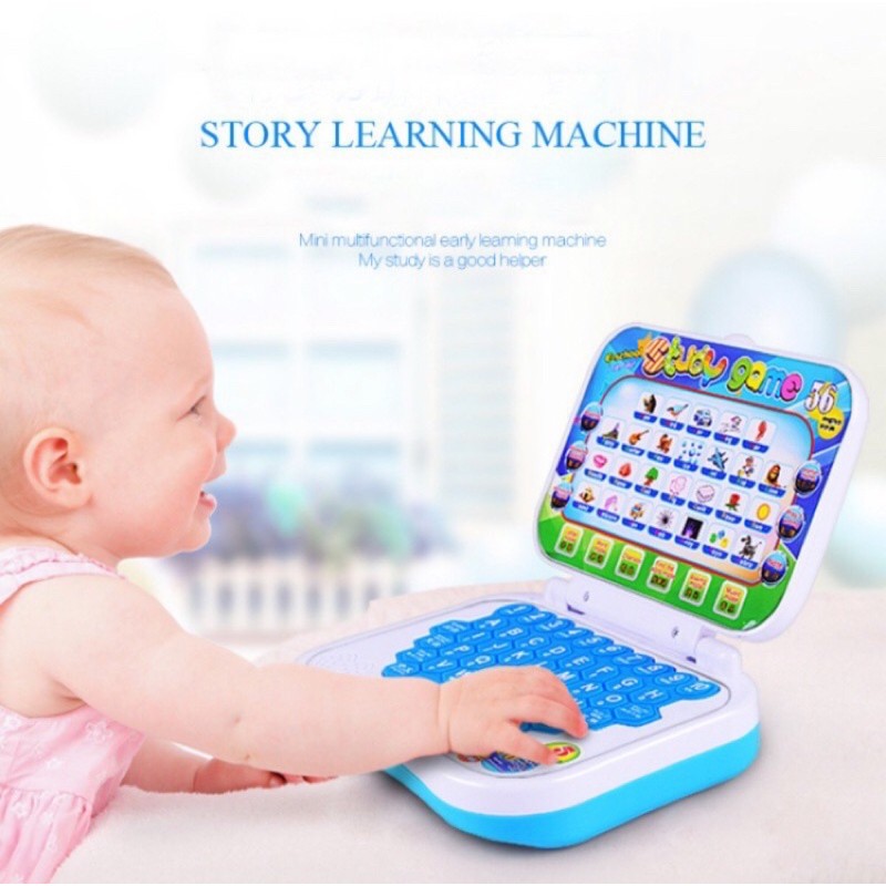 Máy tính đồ chơi laptop đồ chơi hỗ trợ học tập nhiều chủ đề cho bé