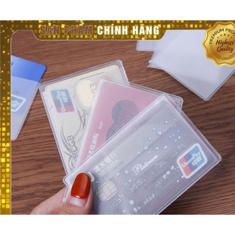 Vỏ Bọc Thẻ Căn Cước, Thẻ Tín Dụng, Bằng Lái Xe ATM Trong Suốt - Loại 1  _MQS