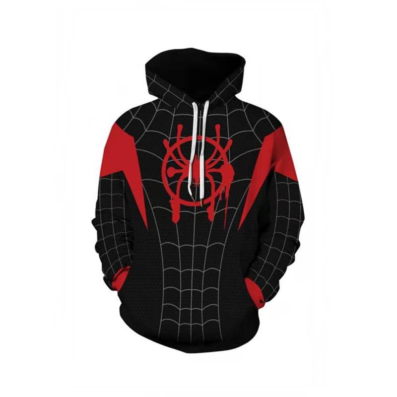 Áo hoodie dáng rộng dài tay in hình Spider-Man No Way Home