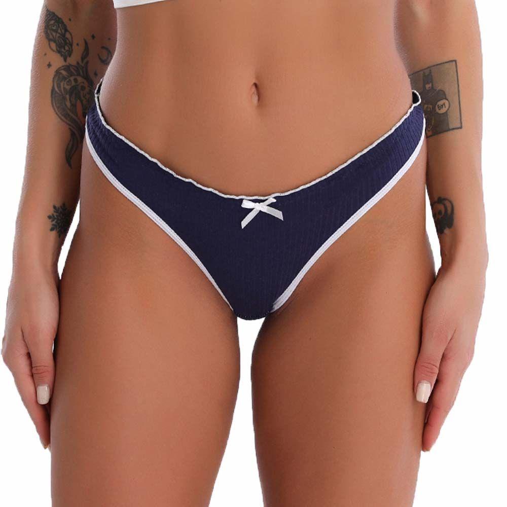 Quần Lót Lọt Khe Thể Thao Eo Thấp Họa Tiết Kẻ Sọc Đơn Giản Quyến Rũ WMES15H Dành Cho Nữ