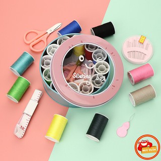 [ Miễn Phí ] Hộp Kim chỉ khâu vá mini Tròn. ĐTCA