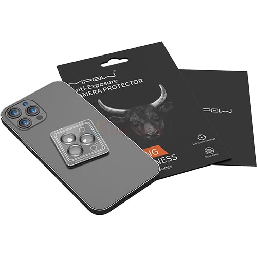Dán Camera cường lực viền màu chống va đập MiPow Anti-Exposure iPhone 13 Pro/13 Pro Max BJ305 - Hàng chính hãng