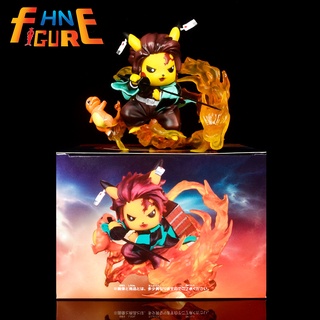 Mô hình Pikachu Cosplay Kimetsuno yaiba