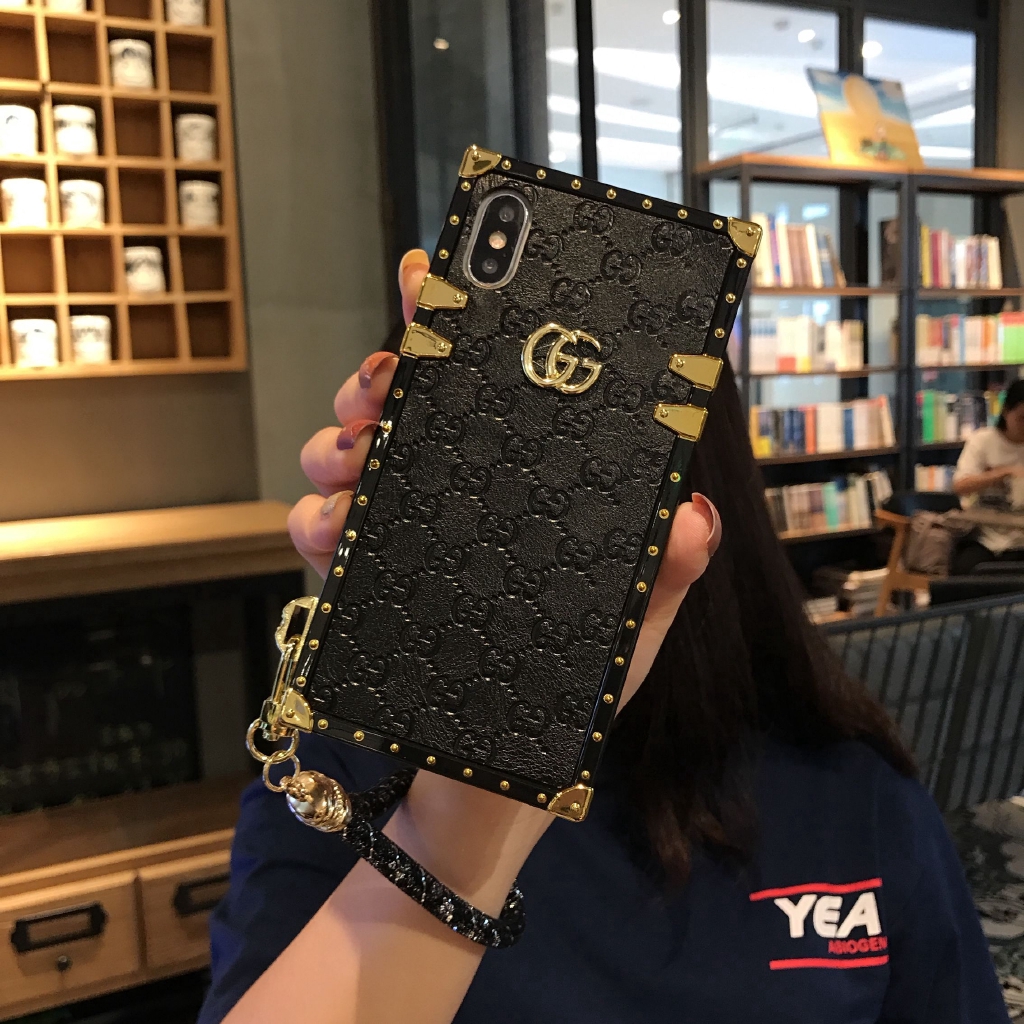 Ốp lưng iPhone của Apple 12mini 12 pro max xr xs max x xs 6 7 8plus i11pro max gucci ốp lưng điện thoại thời trang vuông | BigBuy360 - bigbuy360.vn