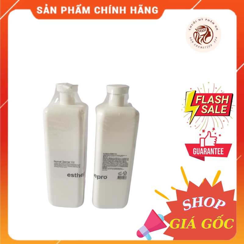 Sữa rửa mặt Esthemax 102 1000ml cho Spa se khít lỗ chân lông chính hãng Esthepro Hàn Quốc