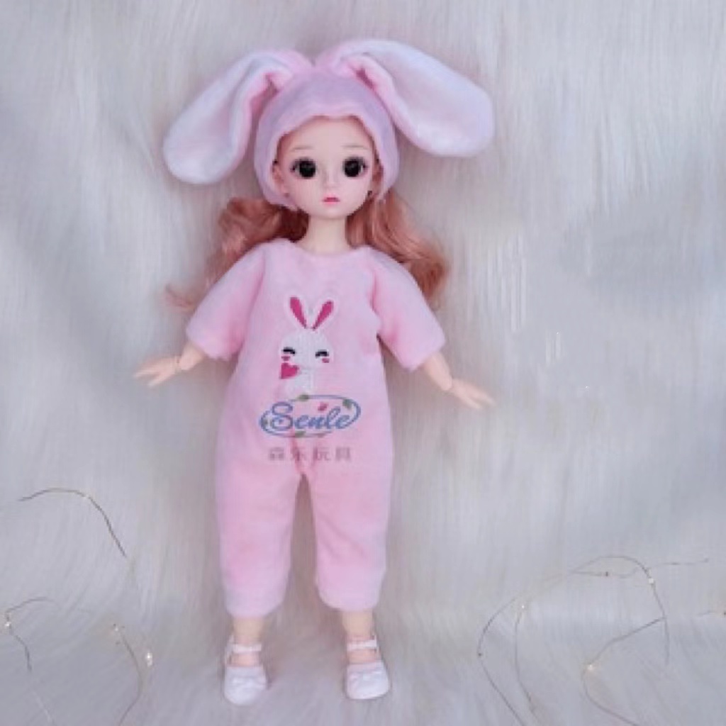 Búp bê đồ chơi 3D 30cm đáng yêu xinh xắn dành cho bé gái