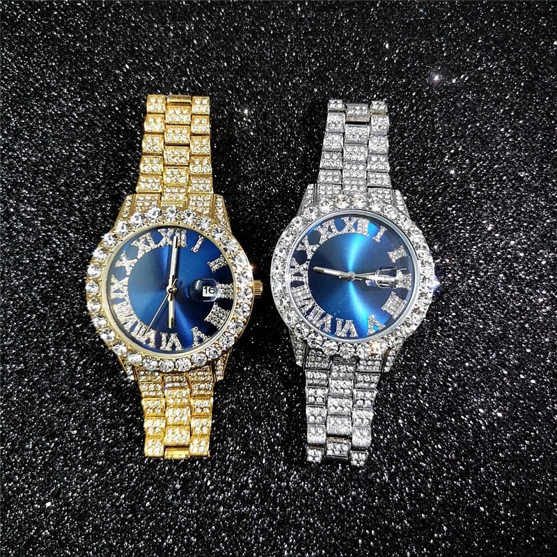 COMBO ĐỒNG HỒ DÂY CHUYỀN VÒNG TAY NAM NỮ ĐÍNH ĐÁ SIÊU CẤP DZG - CW