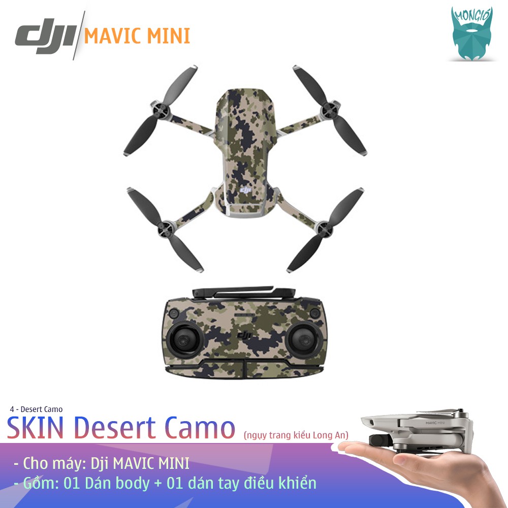 Bộ dán Body + Điều khiển họa tiết Desert Camo