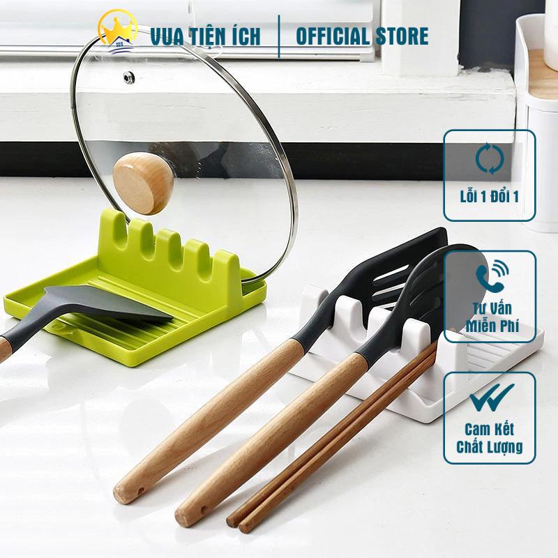 Giá đỡ để gác vung nồi, thìa, dao bằng nhựa chịu nhiệt