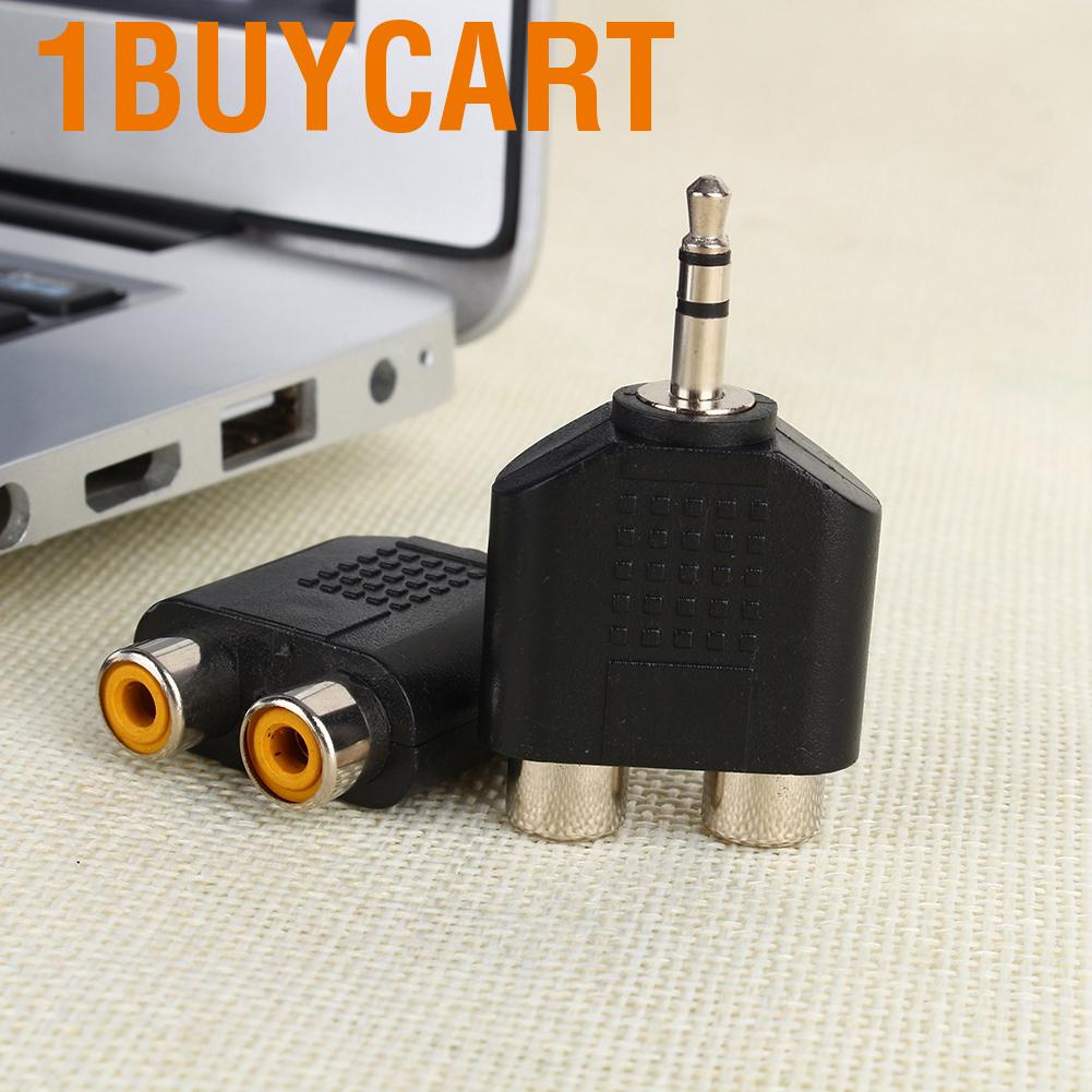Bộ chuyển đổi từ giắc cắm 3.5mm sang 2 cổng RCA