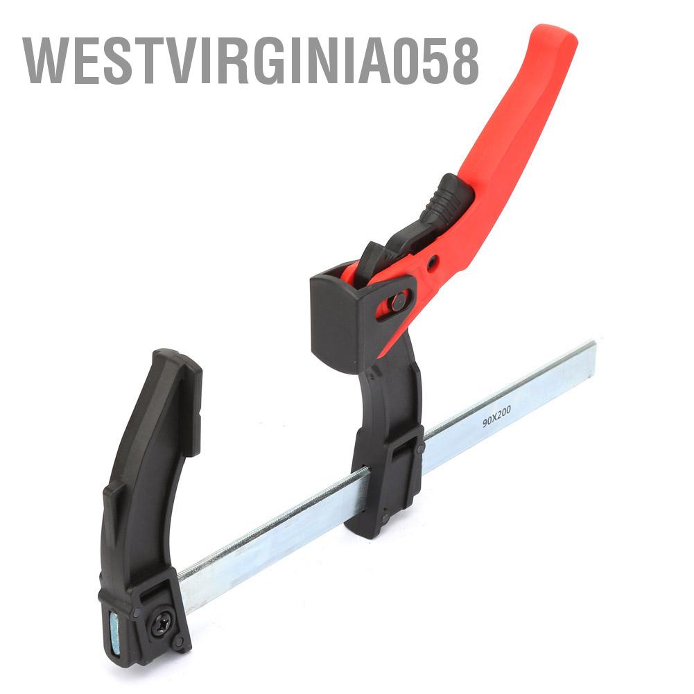 Westvirginia058 DIY Quick Woodworking Clip Bar F Clamp Grip Ratchet Release Squeeze Wood Tool